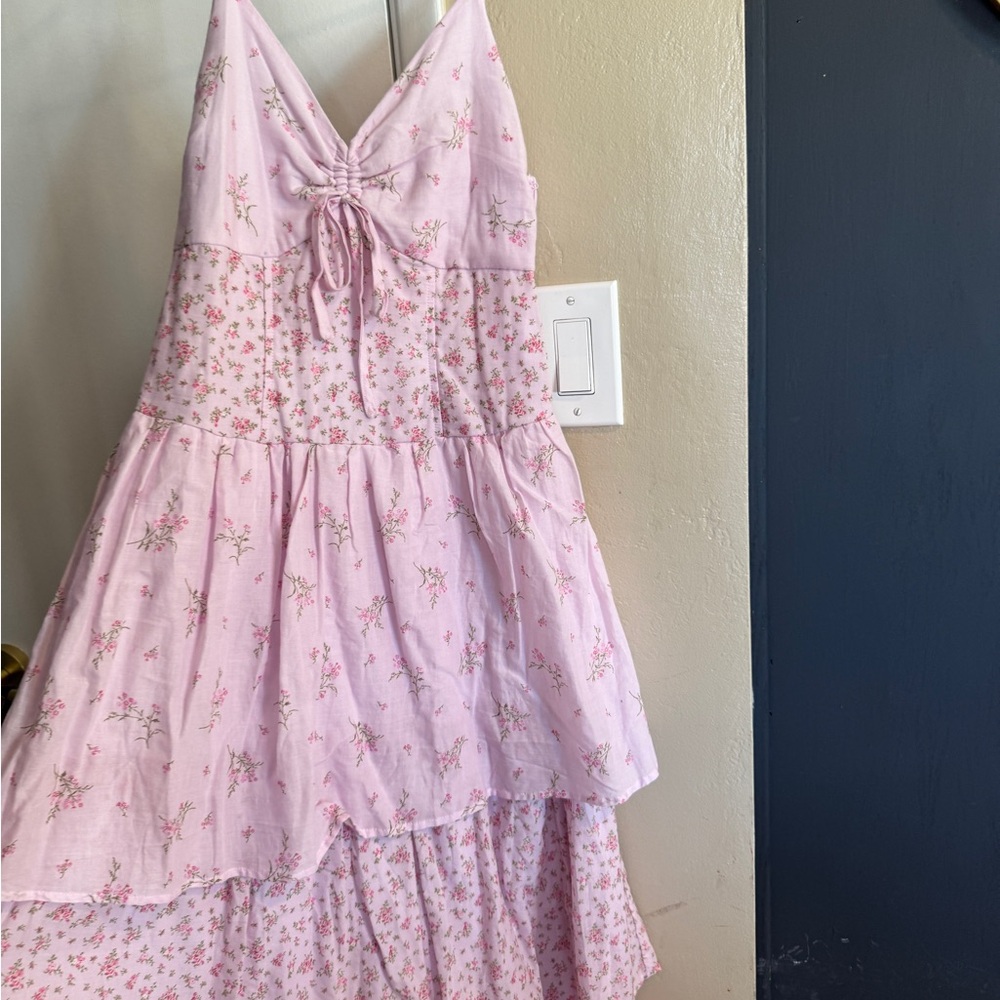 Wild Fable Pink Floral Kids Dress